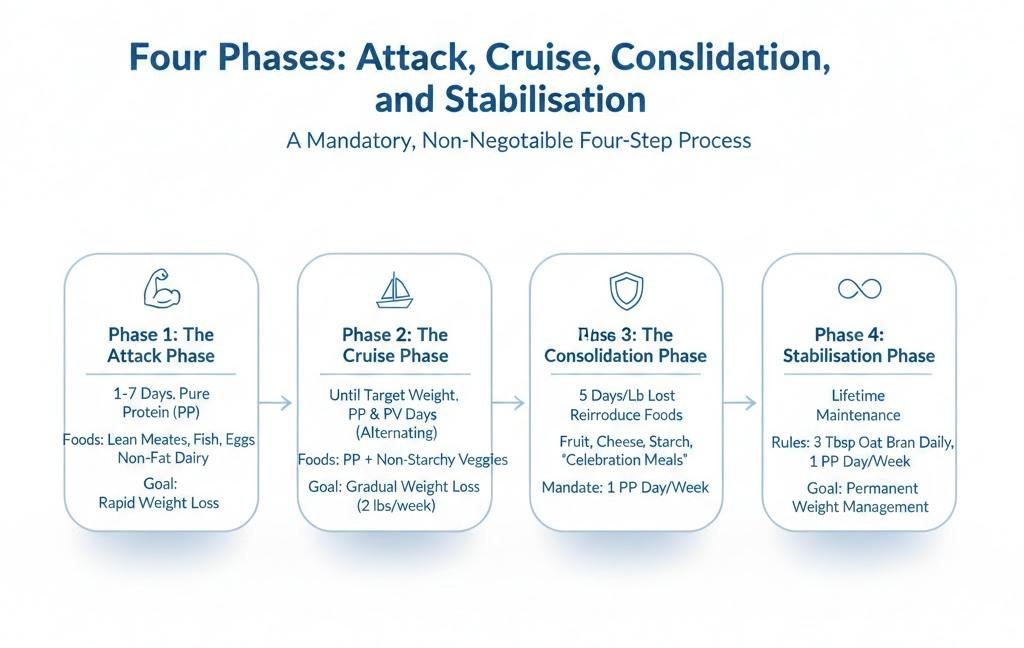 Four Phases: Attack, Cruise, Consolidation, and Stabilisation