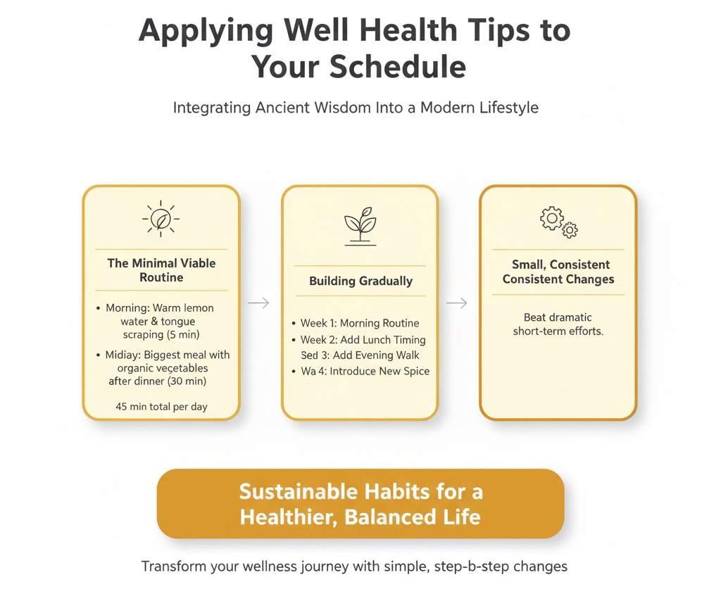 Applying Well Health Tips in Hindi WellHealthOrganic to Your Schedule