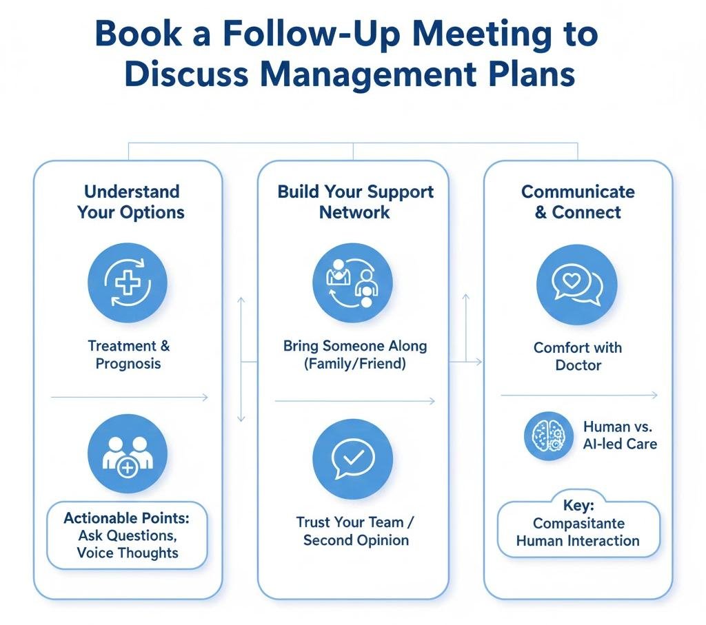Book a Follow-Up Meeting to Discuss Management Plans
