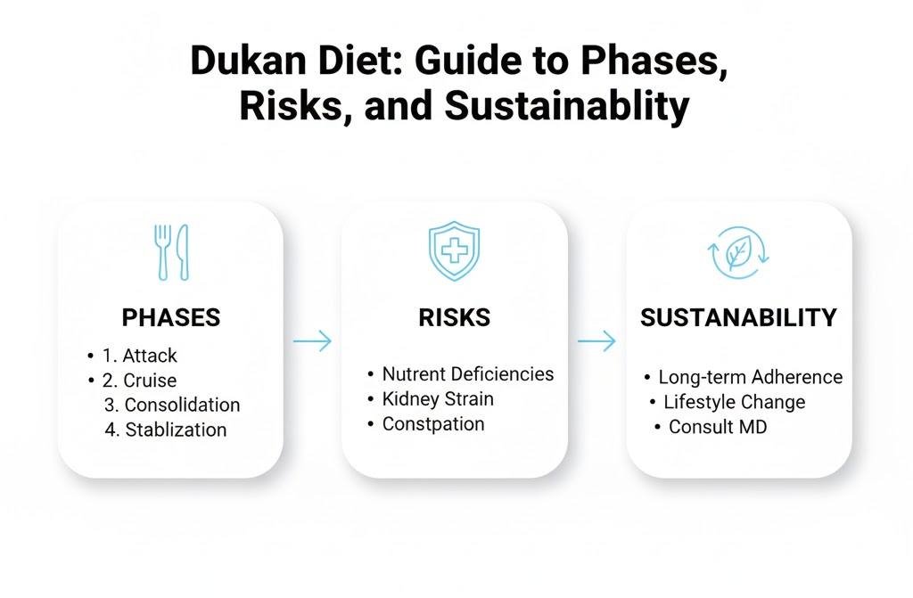 Dukan Diet: Guide to Phases, Risks, and Sustainability
