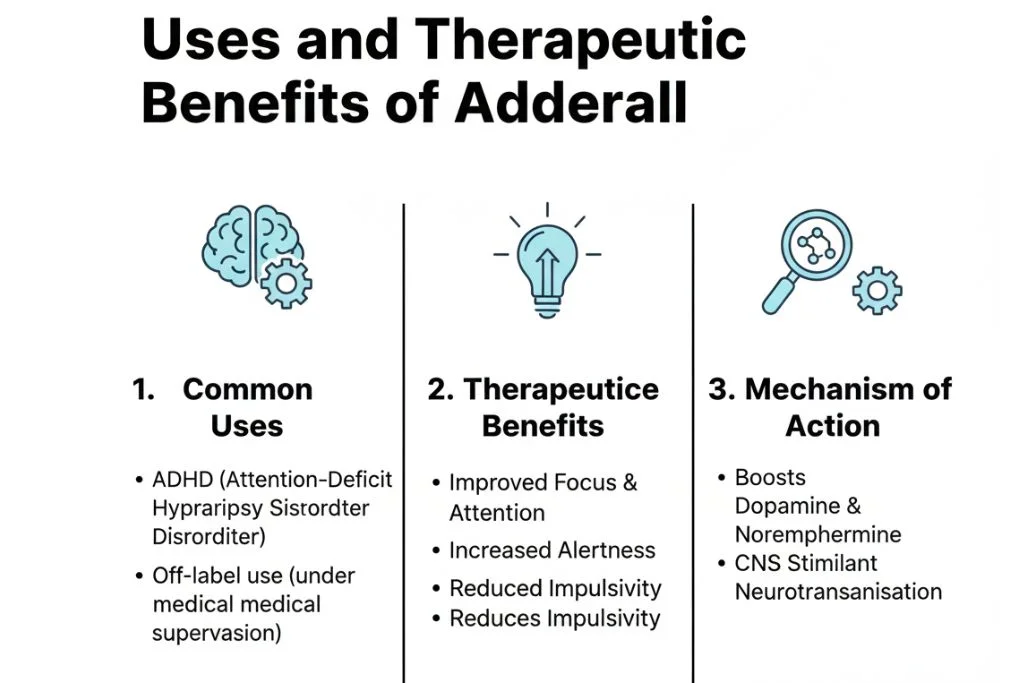 Uses and Therapeutic Benefits of Adderall