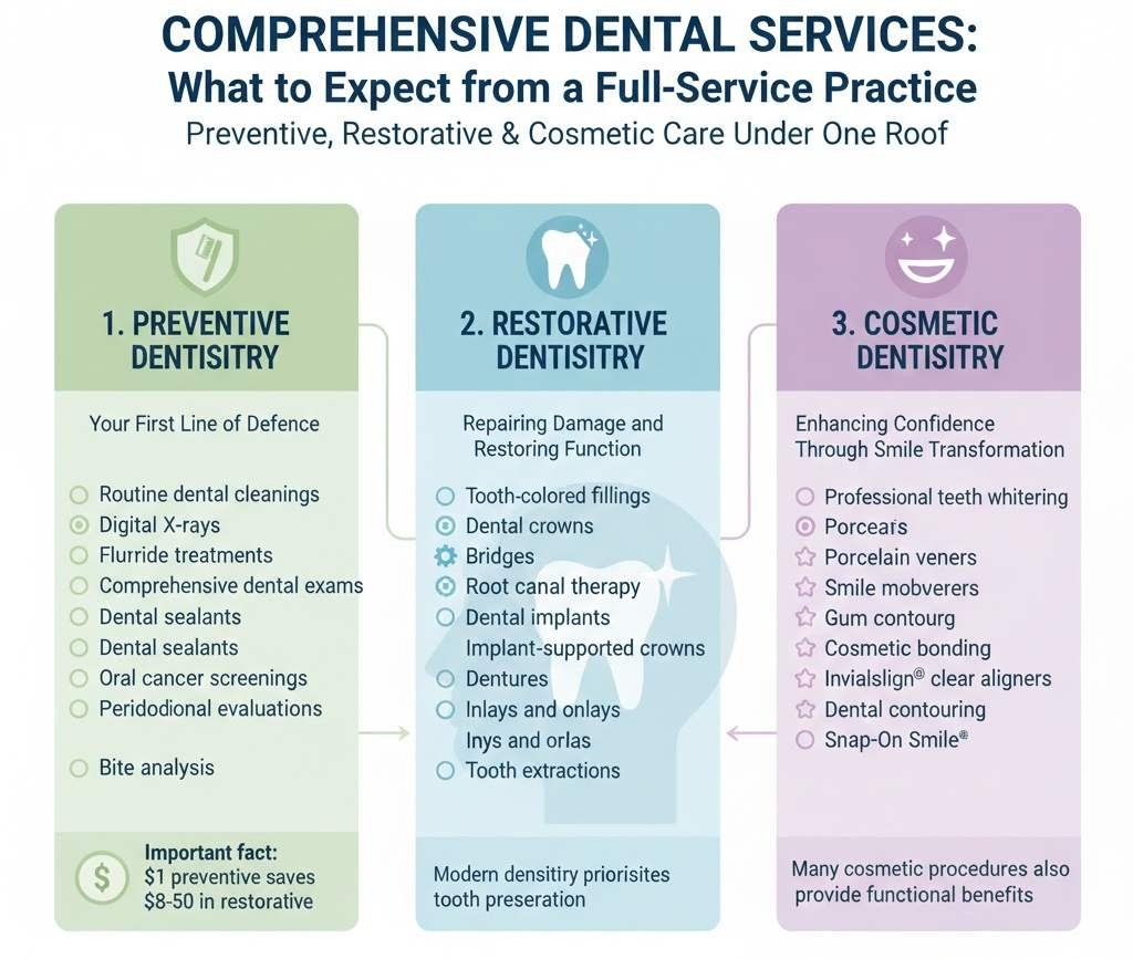 Dental Services: What to Expect from a Full-Service Practice