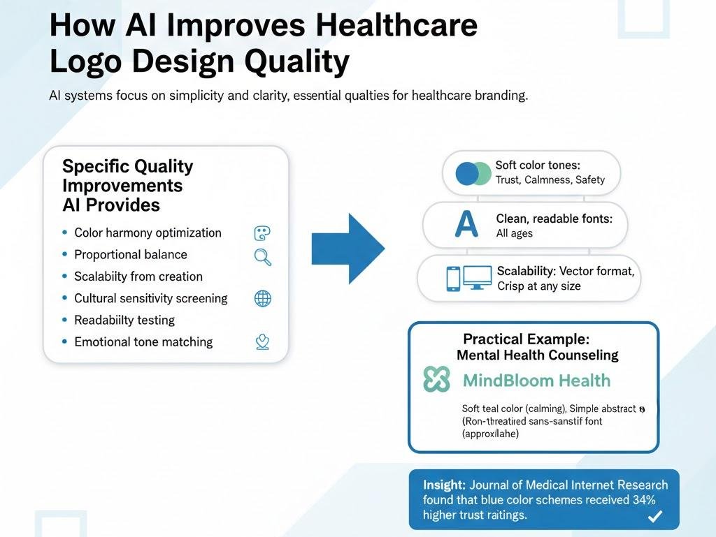 How AI Improves Healthcare Logo Design Quality