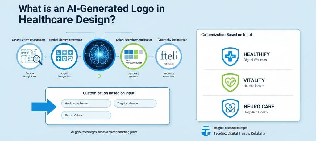 What is an AI-generated logo in Healthcare Design?