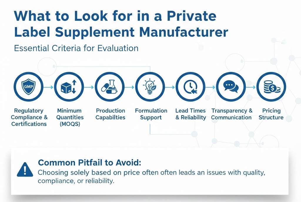 What to Look for in a Private Label Supplement Manufacturer