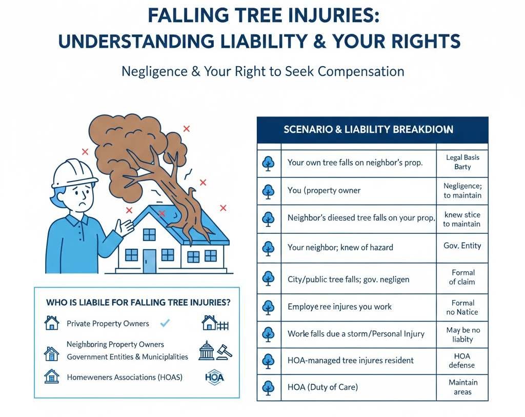 Who Is Liable for a Falling Tree Injury?