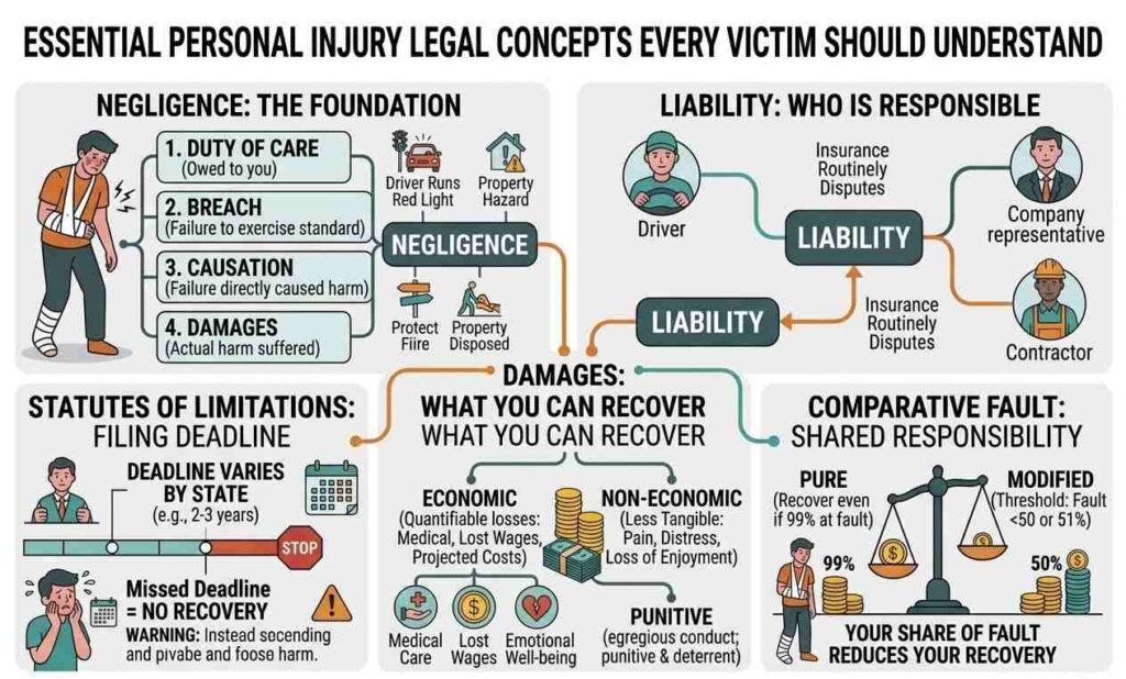 Essential Personal Injury Legal Concepts Every Victim Should Understand