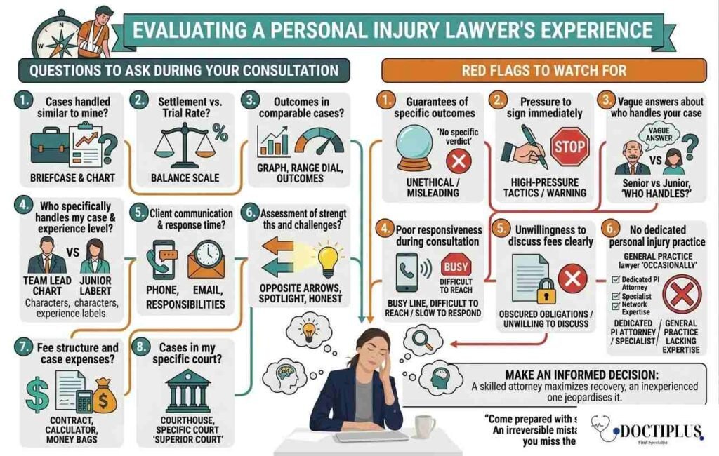 How to Evaluate a Personal Injury Lawyer's Experience