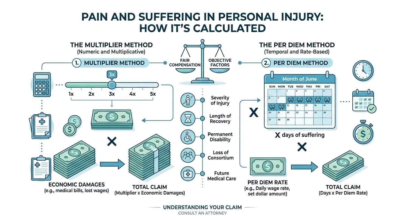 Pain and Suffering in Personal Injury: How It’s Calculated