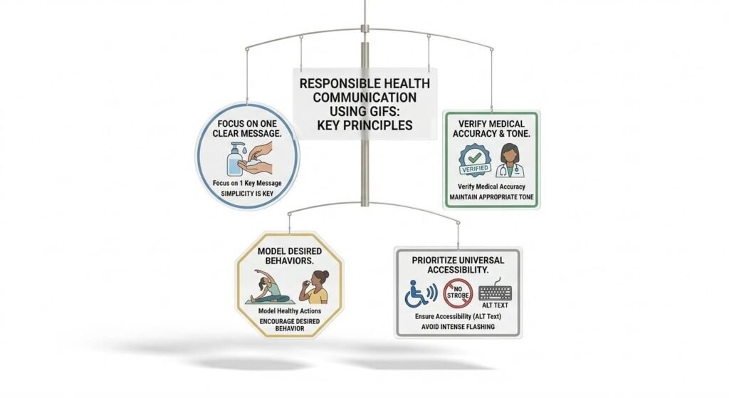 Responsible Health Communication Using GIFs: Key Principles