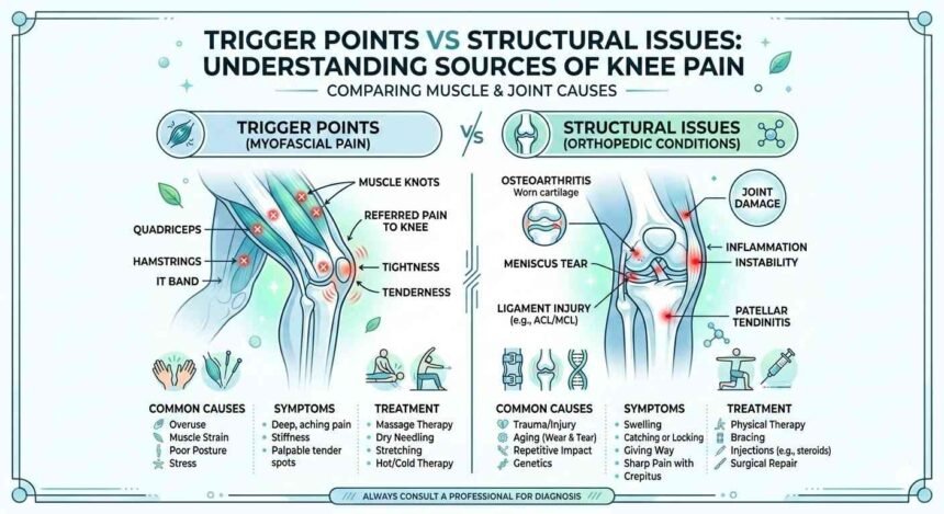 Trigger Points vs Structural Issues: Understanding Sources of Knee Pain