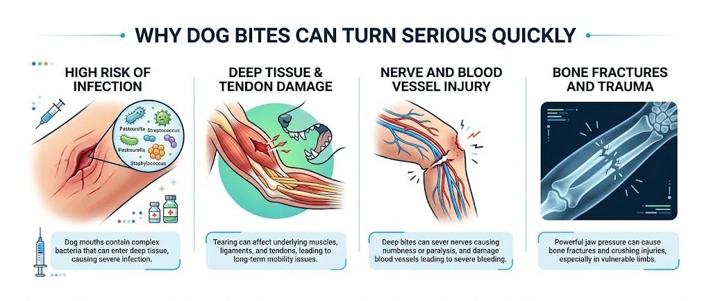 Why Dog Bites Can Turn Serious Quickly