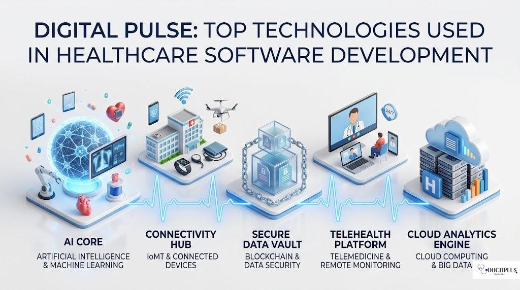 Digital Pulse: Top Technologies Used in Healthcare Software Development