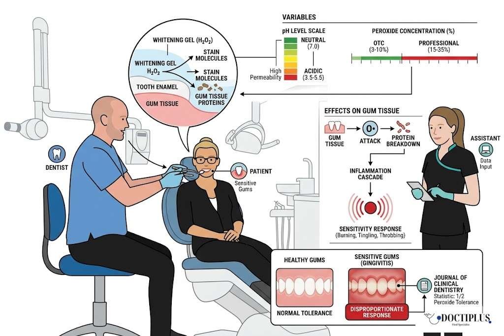 How Teeth Whitening Affects Gum Health and Causes Sensitivity