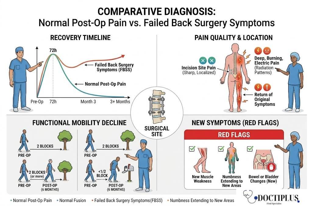 How to Tell Failed Back Surgery Symptoms from Normal Postoperative Pain