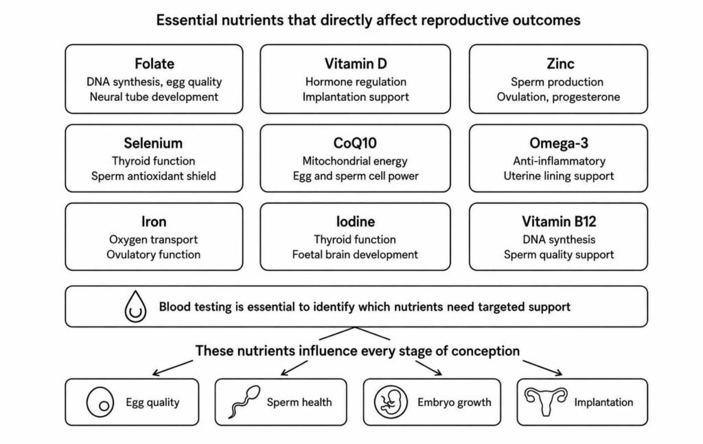Key Nutrients That Directly Affect Reproductive Outcomes