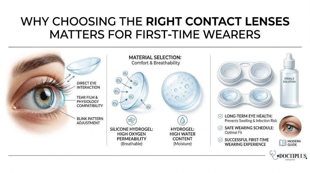 Why Choosing the Right Contact Lenses Matters for First-Time Wearers