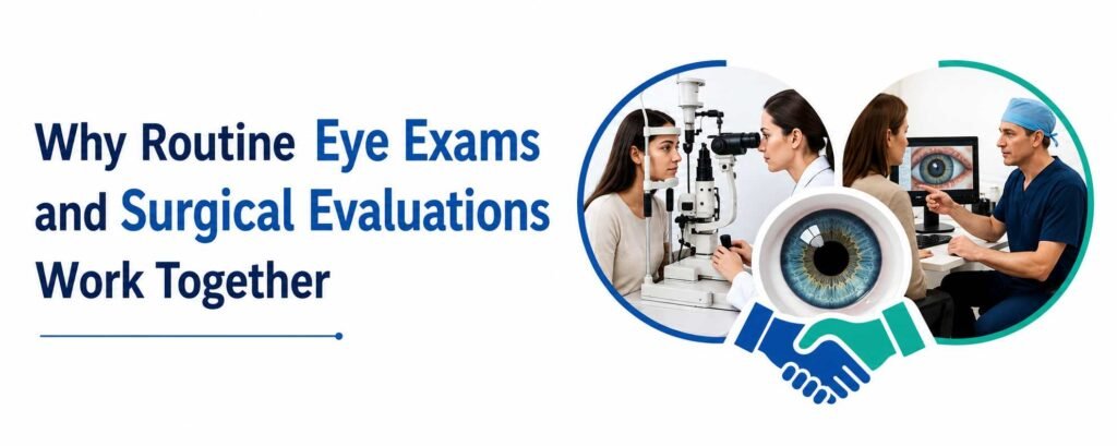 Why Routine Eye Exams and Surgical Evaluations Work Together