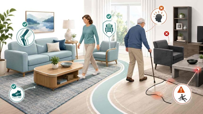 How the Shapes in Your Living Room Affect Your Stress, Your Joints, and Your Risk of a Fall