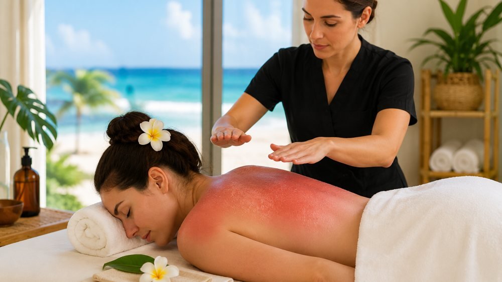 Do Not Schedule Massage Over Sun-Damaged Skin