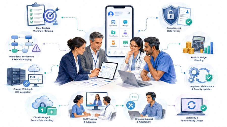 What Clinics and Hospitals Should Consider Before Building an App