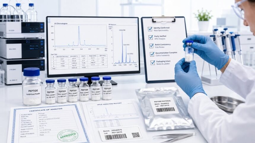 What Laboratory Teams Should Verify Before Accepting Peptide Materials