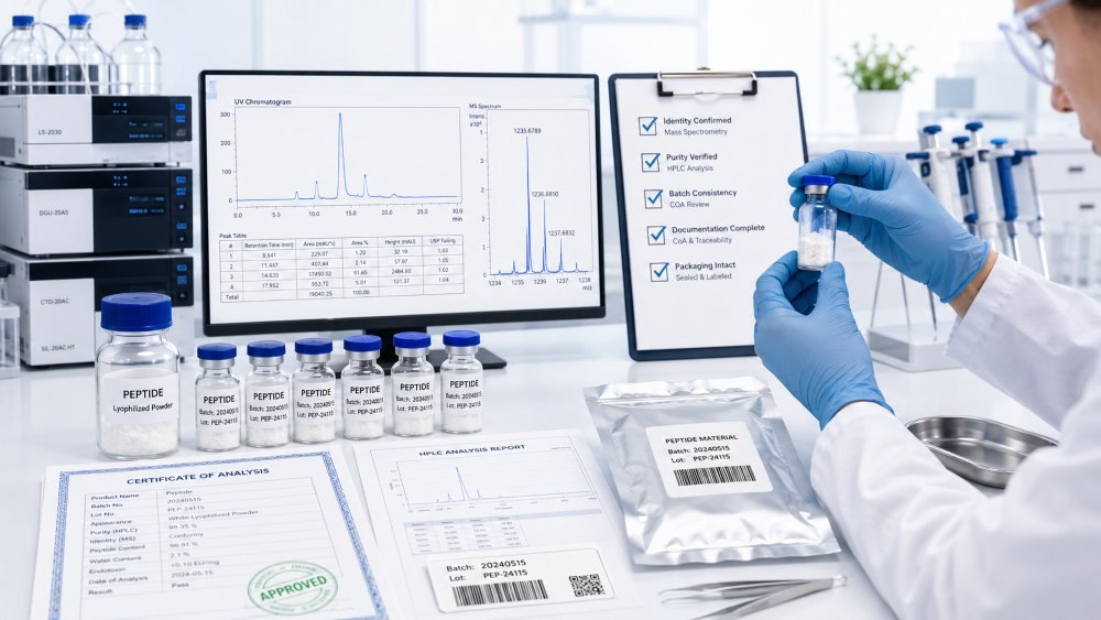 What Laboratory Teams Should Verify Before Accepting Peptide Materials