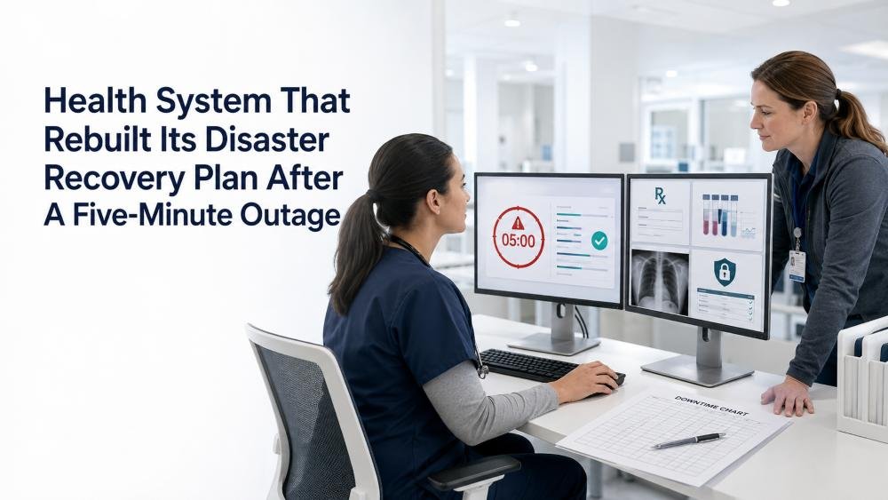 Health System That Rebuilt Its Disaster Recovery Plan After A Five-Minute Outage