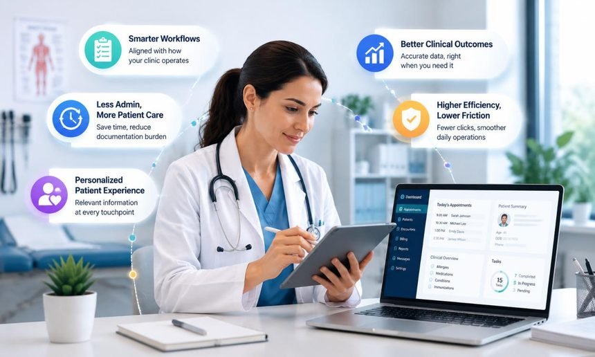 What Specialty Clinics Actually Gain When Their EMR Bends To The Work