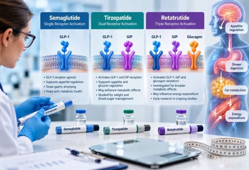 How Semaglutide, Tirzepatide and Retatrutide Moved Metabolic Research From One Target to Three